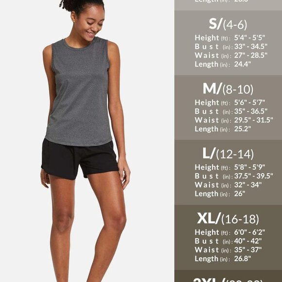 Workout Tank Tops for Women Sleeveless Running Athletic Loose Fit Yoga Tops Acti - Picture 6 of 6